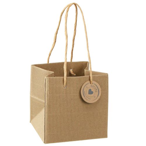 Floristik24 Kvetináč z papiera vrúbkovaný fóliou 12x12cm 8 ks