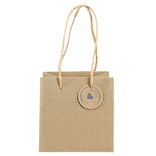 Floristik24 Kvetináč z papiera vrúbkovaný fóliou 12x12cm 8 ks