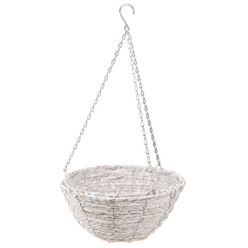 položky Kvetináč závesný slamený prírodná biela Ø28cm V15cm 2ks
