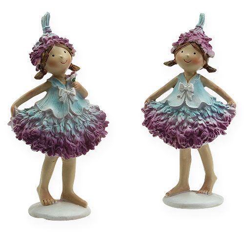 Floristik24 Kvet detská lila, modrá 17cm 2ks