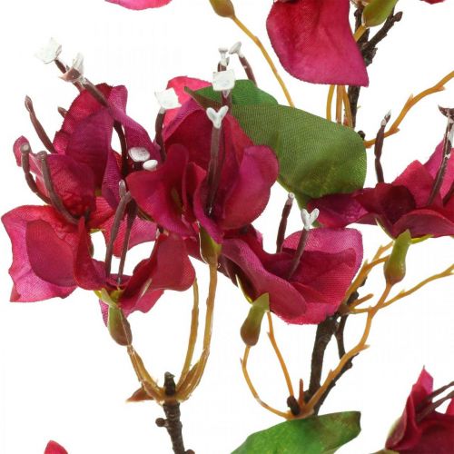 položky Bougainvillea umelý kvet Ružová Umelá deko vetvička V52cm
