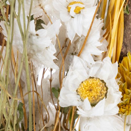 položky Kytica sušených kvetov s ružami vyrobená z dreva Sola. Elegantná kytica pre prírodnú dekoráciu domácnosti. 50 cm