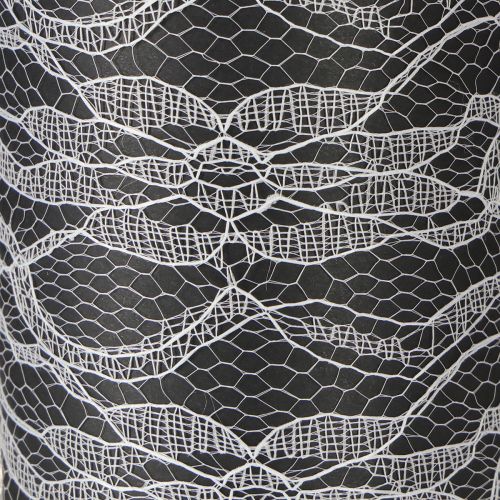 položky Široký behúň na stôl s čipkou, biely, 150 mm, 10 m