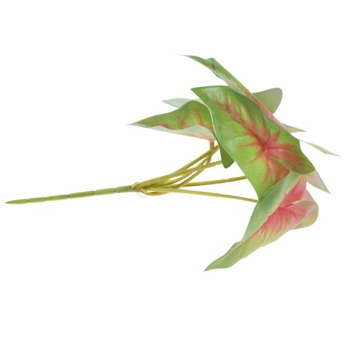 položky Umelá caladium šesťlistá zelená/ružová umelá rastlina ako skutočná!