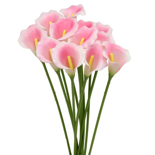 Floristik24 Calla deco kvet ružový 57cm 12ks