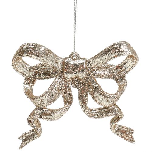 položky Mašlička na ozdobu vianočného stromčeka 9cm s trblietkami 12ks