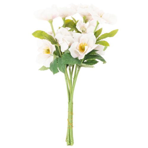 Umelá vianočná kytica ruží, 35 cm, 6 kusov | Floristik24.sk