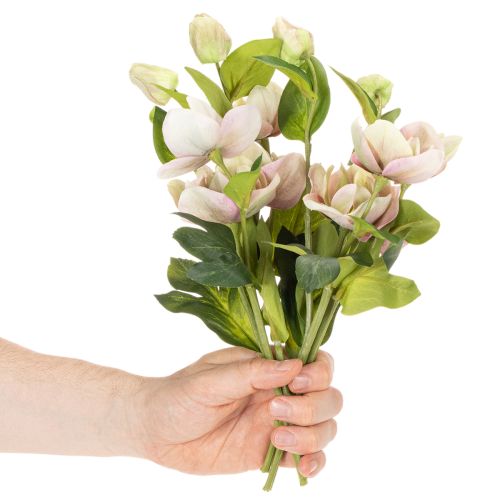 Vianočná dekorácia z umelých kvetov ruží, kytica 30 cm, 4 kusy | Floristik24.sk
