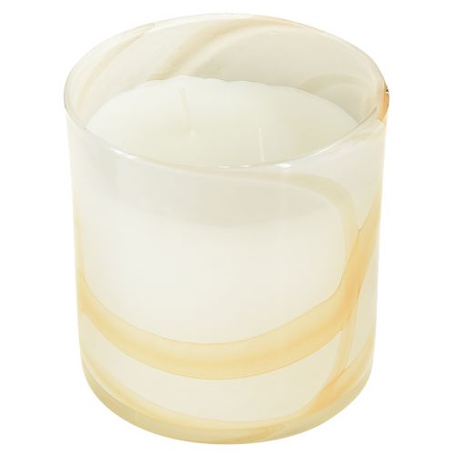 Vonná sviečka Citronella v bielom skle Ø12cm V12,5cm