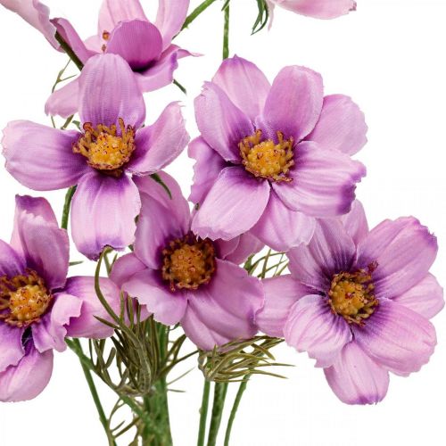 položky Cosmea košík na šperky fialové umelé kvety letné 51cm 3ks