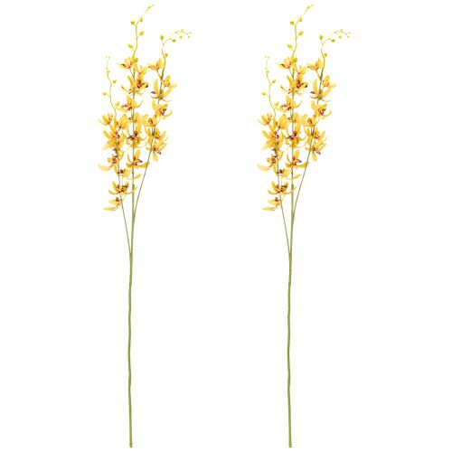 položky Umelá orchidea Cymbidium ako kvetinová stonka pre elegantnú dekoráciu, 95 cm, 2 kusy
