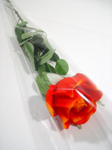 položky Kvetinová taška na 1 ružu &quot;Prázdna&quot; D65cm Š14cm - 3cm 50b