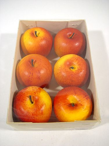 Floristik24 Jablká 7cm matné 6ks