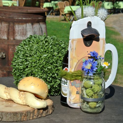 položky Nástenný otvárač na fľaše so zbernou nádobou 30 cm x 18 cm