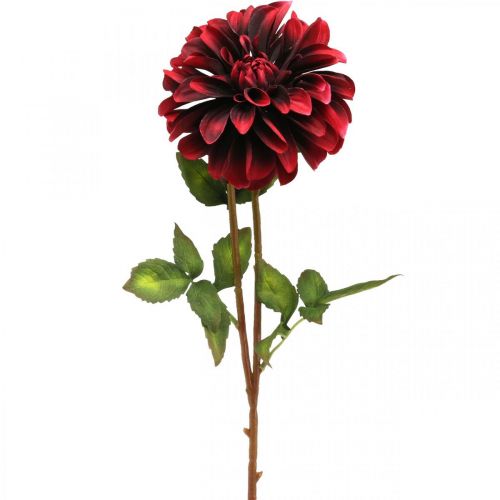 Floristik24 Umelý kvet georgín červený hodvábny kvet jesenný 78cm Ø3/15cm