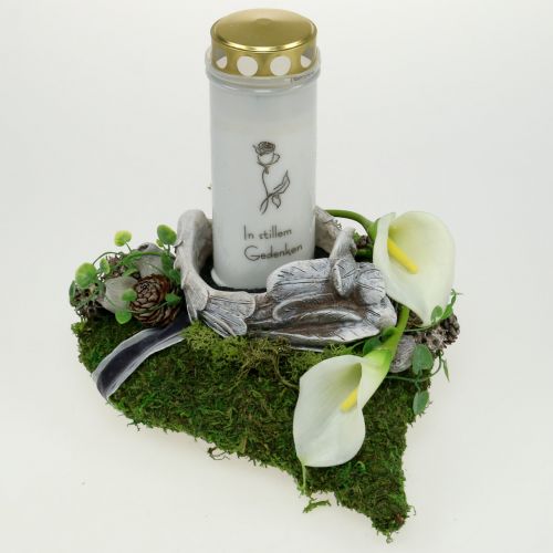 Floristik24 Rastlinný srdiečkový mach 28cm x 23cm