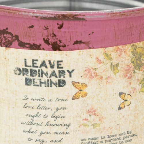 položky Dekoratívna fialová kovová plechovka na pestovanie, Ø15,5 cm V15 cm