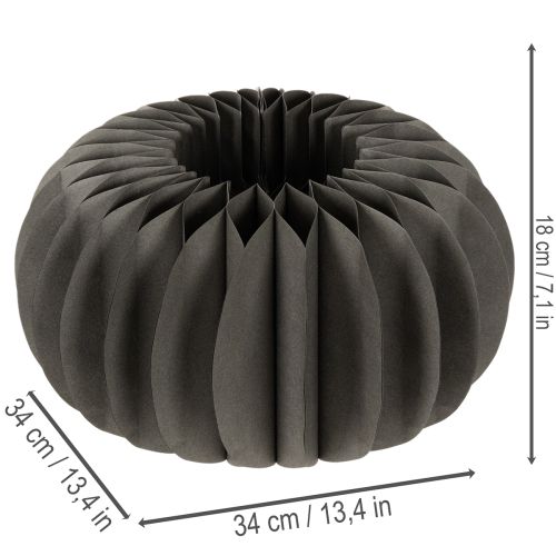 Papierová dekorácia na stôl s tekvicovými plástmi, skladacia, okrúhla, 34 cm, 2 kusy | Floristik24.sk
