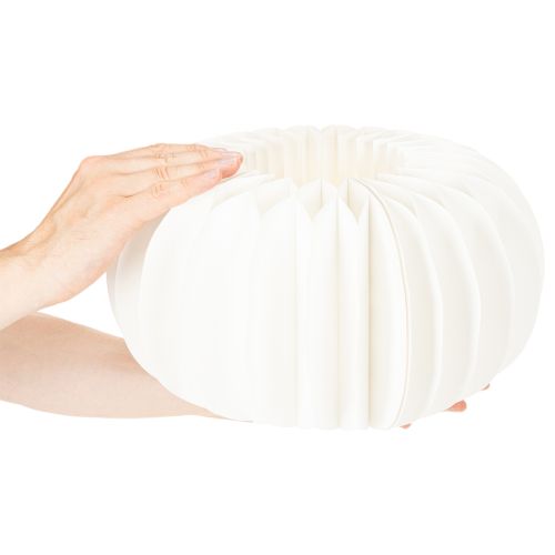 Papierová dekoračná guľa, moderná tekvicová dekorácia, papier s včelieho plástu, 34 cm, 2 kusy | Floristik24.sk