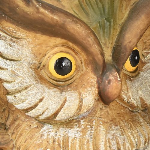 Floristik24 Dekoratívna figúrka sovy, ručne maľovaná jesenná dekorácia z polyresinu, V14cm