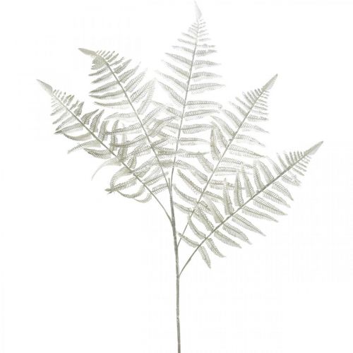 Floristik24 Deco papraď umelá rastlina papraď list umelá papraď biela L78cm