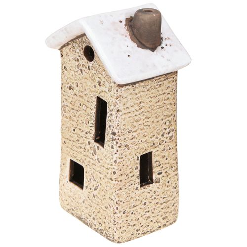 Floristik24 Dekoratívna domáca keramika krémovo-červenosivá 10/12/13,5 cm 3 kusy