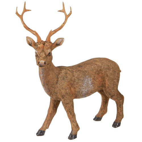 položky Dekoračný jeleň hnedý vo vzhľade dreva 19x8,5x22,5cm 2 kusy