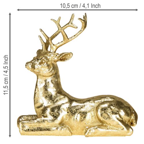 položky Dekoratívna figúrka ležiaceho soba zlatá 10,5 × 7 × 11,5 cm 2 kusy