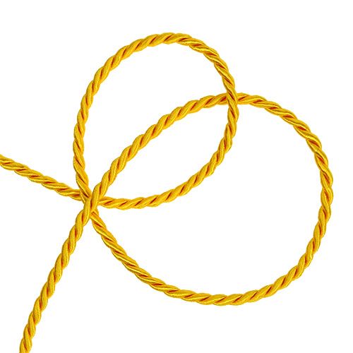 položky Dekoračná šnúra v žltej farbe 4mm 25m