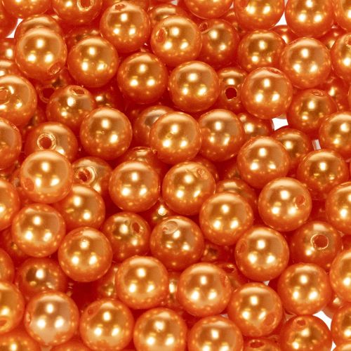 Dekoratívne oranžové korálky, 8 mm, 250 kusov | Floristik24.sk