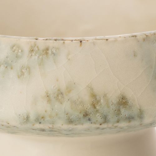 Dekoratívna keramická miska, krémovo sivozelená, Ø20cm, V16cm | Floristik24.sk