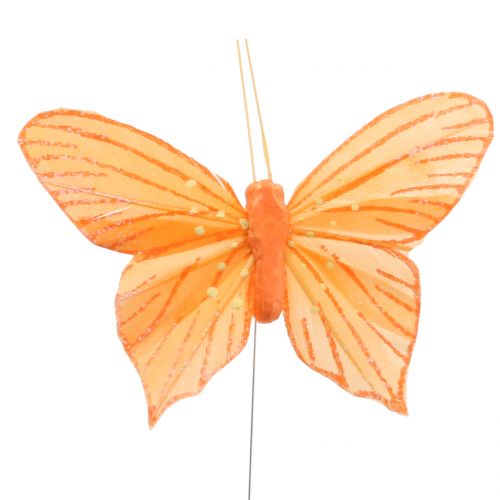 položky Ozdobný motýľ oranžový 12ks