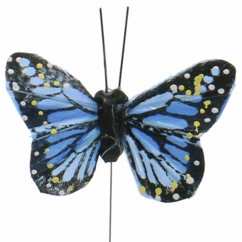 položky Deco motýle na drôte farebné 5,5cm 24ks