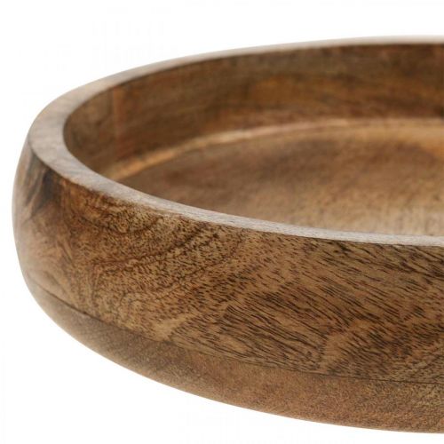 položky Deko miska z mangového dreva drevená miska drevený tanier Ø30cm