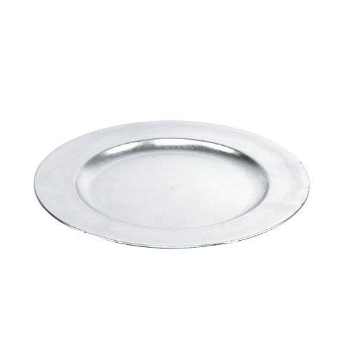 položky Dekoračný tanier strieborný Ø28cm
