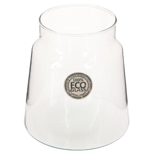 položky Dekoratívna váza sklenená váza na kvety transparentná Ø14cm V15cm