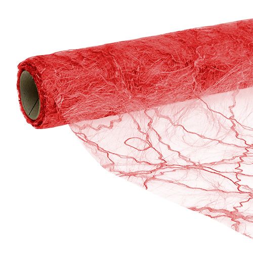 Floristik24 Deco fleece páska na stôl červená 30cm 5m