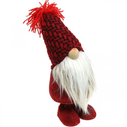 položky Deco Gnome brada Vianočná Gnome Deco figúrka červená H30cm