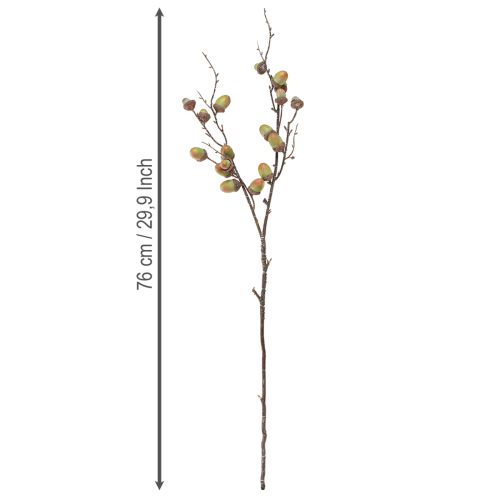 Dekoratívna dekorácia žaluďov zelená jesenná dekorácia umelá 80 cm | Floristik24.sk