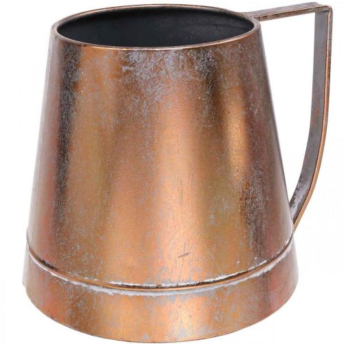 Floristik24 Ozdobná váza kovová medená dekoratívna džbán ozdobná džbán Š24cm V20cm