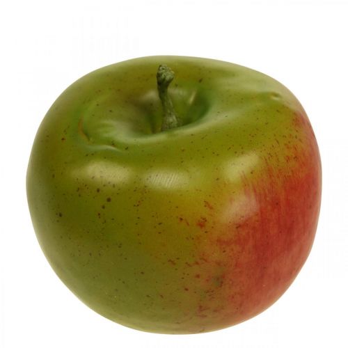 Floristik24 Deko jablko červená zelená, deko ovocie, atrapa jedla Ø8cm