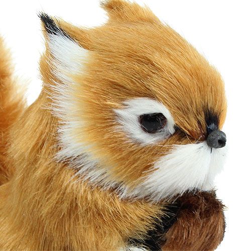 Floristik24 Deco veverička svetlohnedá 8,5cm