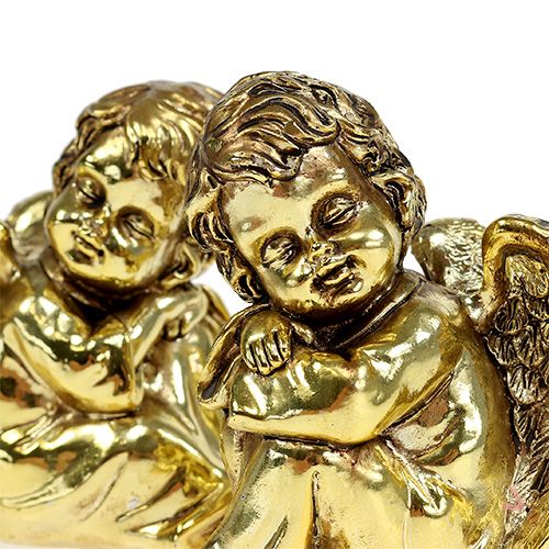 položky Dekoračný anjel sediaci zlatý, lesklý 9cm 4ks