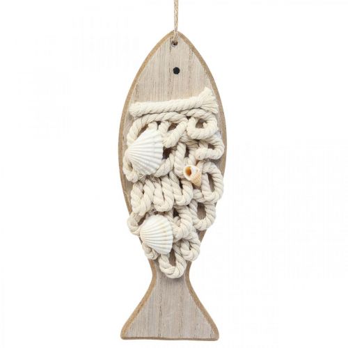 Floristik24 Deko prívesok rybička drevená ryba námorná dekorácia drevo 6,5×19,5cm