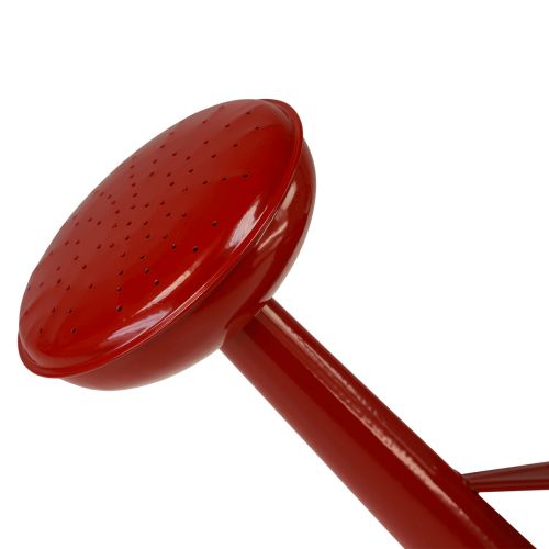 položky Dekoratívna červená kovová krhlica, 5l vintage kvetináč, rustikálna interiérová krhlica, V26cm