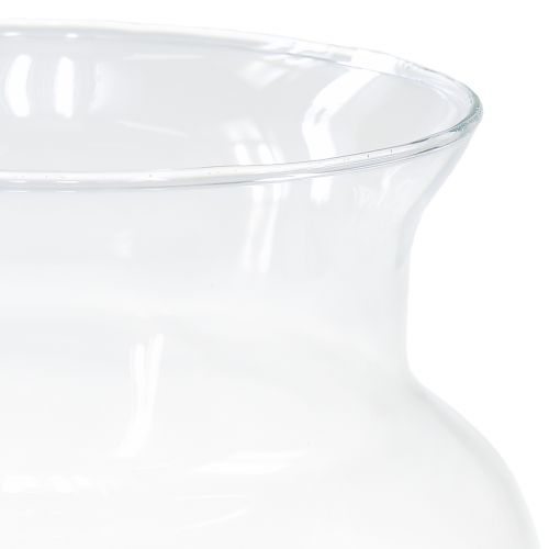 položky Ozdobná sklenená váza lampáš sklenený číry Ø18cm V20cm