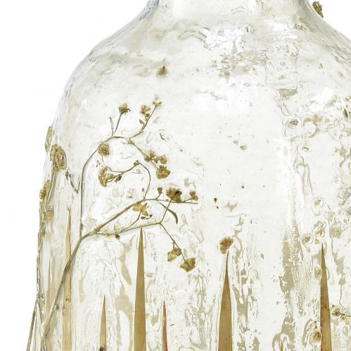 položky Dekoratívna sklenená váza s dekorom pravej gypsophily Ø9,5cm V18cm