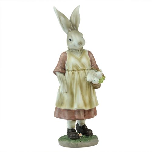 položky Ozdobný zajačik zajačik dámsky košík Veľkonočné vajíčka ozdobná figúrka Veľká noc V37cm