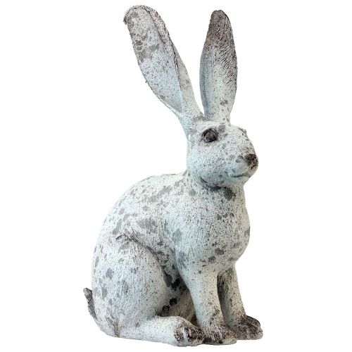 Dekoratívna figúrka Sediaci králik Shabby Chic White Dekoračná figúrka V46,5cm