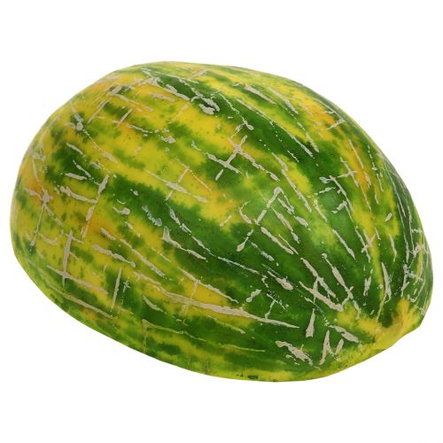 položky Deko medový melón rozpolený oranžový, zelený 13cm